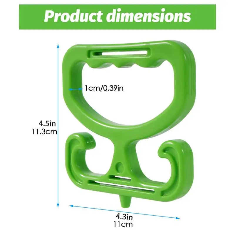 Сверхмощный держатель для продуктовых сумок каждый вмещает до 100 фунтов. Удобная
