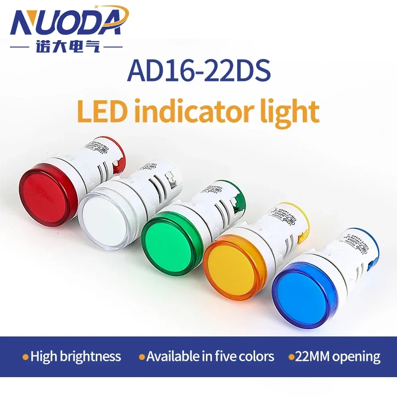 AD16-22DS индикаторы для крепления на панели яркие светодиодные сигнальные 22 мм