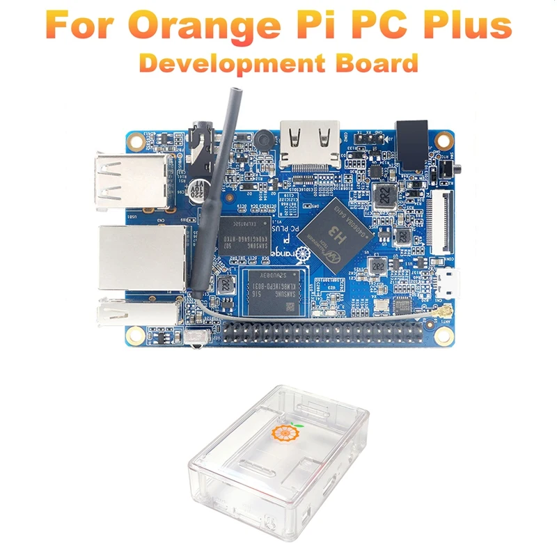 

For Orange Pi PC Plus Development Board+Case H3 1GB DDR3 Open Source Run Android4.4 Ubuntu Debian
