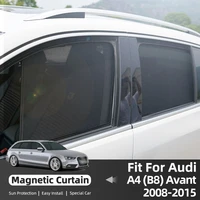 for audi a4 b8 avant 2009 2015 custom magnetic side car window sunshade mesh curtain rear sun shade visor accessories interior