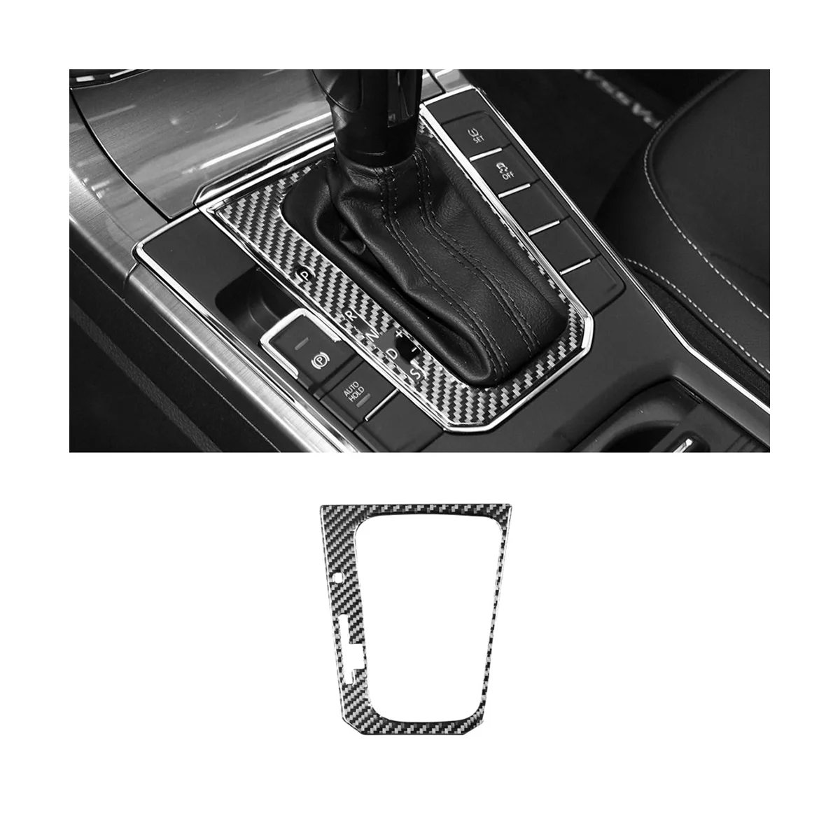 Наклейка на панель центрального переключения передач из углеродного волокна для