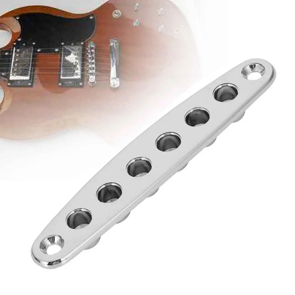 

Accessories Iron String Ferrules Bushing Plate Replacement Thru Body Musical Instrument Bridge Parts Electric Guitar Stable Gear