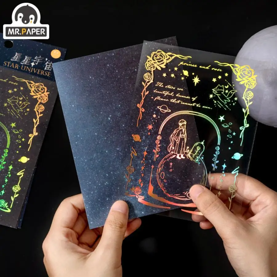 

Mr.paper 4 Styles 2Pcs/bag Cute Characters Sticker Classic Cartoon Little Prince Scrapbooking Decoration Stationery Stickers