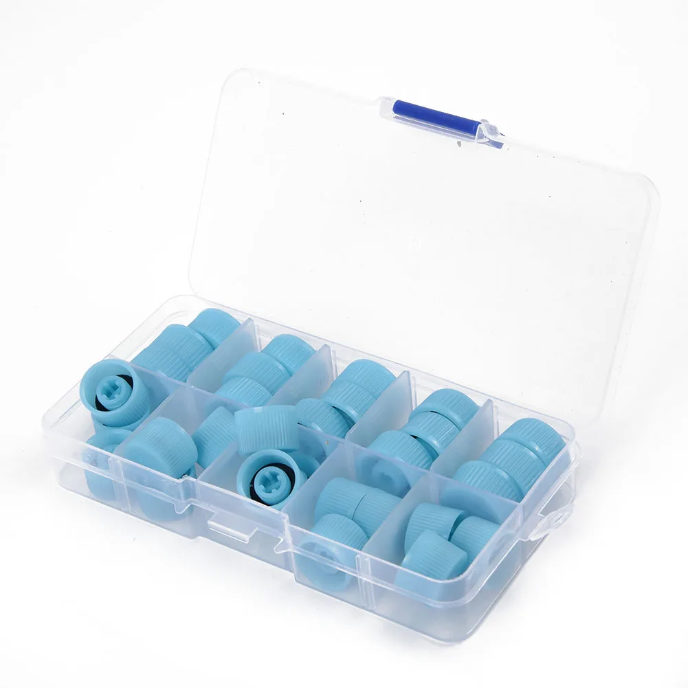 

Kit Parts AC valve cap Dust Cover Seal Replacement Tools 30pcs Auto Air Conditioner Practical Durable
