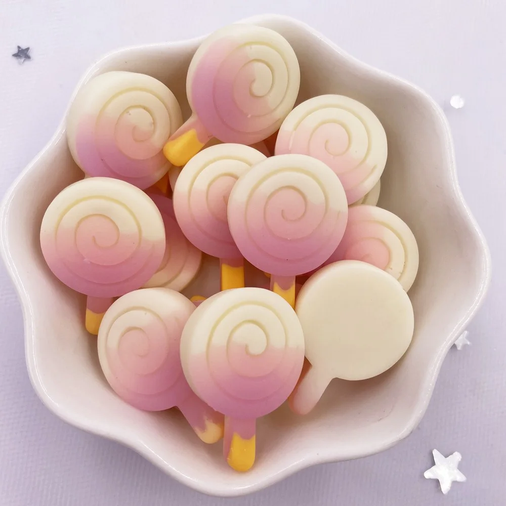 Красочные эскимо из смолы различной формы каменная фигурка с плоской задней