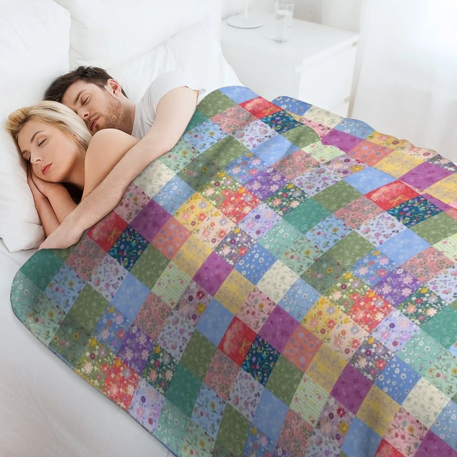 Фото Плед-покрывало Hand-me Down Patchwork Quilt от Tea with Xanthe: Мягкое декоративное одеяло для дивана и спальни №4