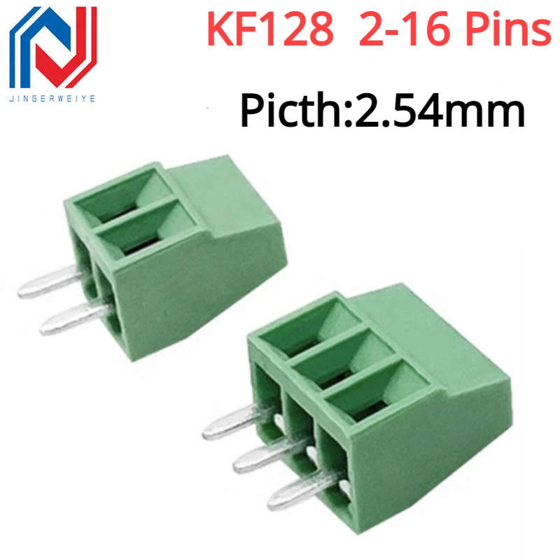 

5pcs/lot KF128 2.54mm PCB Mini Screw Terminal Blocks Connector for Wires KF128-2.54 2P 3P 4P 5P 6P 7P 8P 9P 10P 12P 16P Terminal