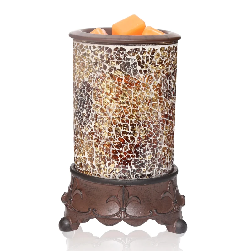 

Handcrafted Mosaic Wax Melts Warmer Candle Waxing Warmer Burner Melt Wax Cube Melter Fragrance Warmer- Ideal Gift for Wedding,