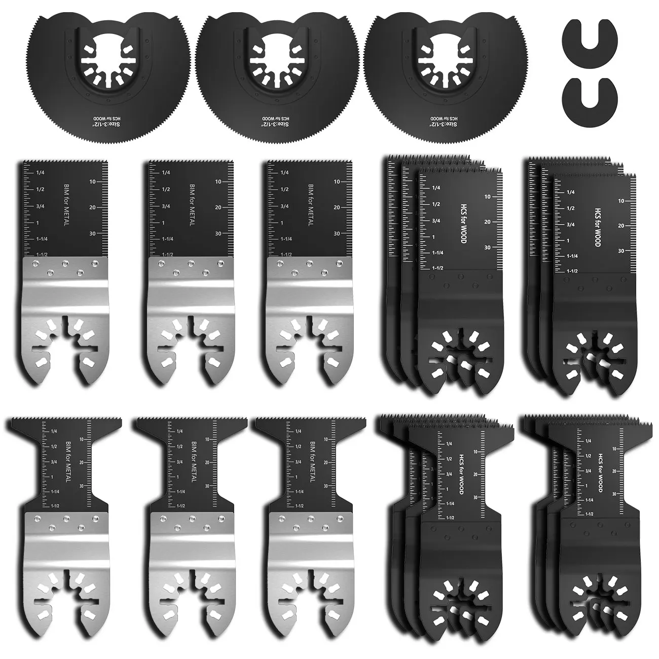 

23pcs Multi-Function Precision Saw Blade Oscillating Multitool Saw Blade for Renovator Power Cutting Multimaster Tools