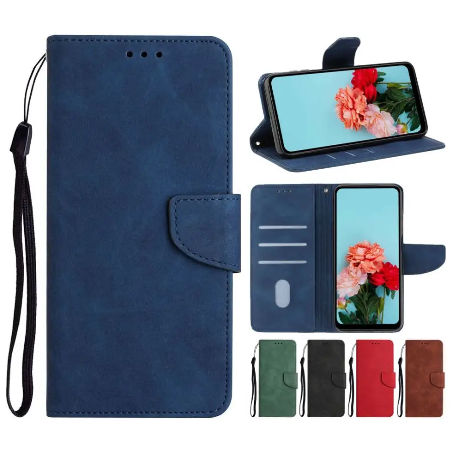 

Single Color Coque Case For Samsung Galaxy A22 A22S A23 A30 A30S A31 A32 A33 A40 A42 A51 A52 A52S A53 5G Wallet Cover Skin D20F