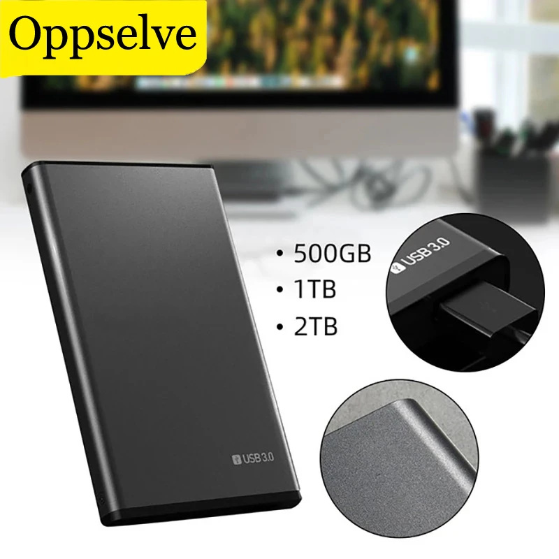 

Портативный внешний мобильный жесткий диск, HD 500 Гб, 1 ТБ, стандартное высокоемкое устройство хранения SATA USB 3,0, оригинальное устройство для к...