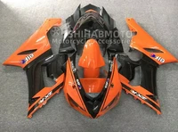 new abs motorcycle whole fairings kit fit for kawasaki ninja zx6r 636 2005 2006 6r 05 06 zx 6r bodywork set orange green
