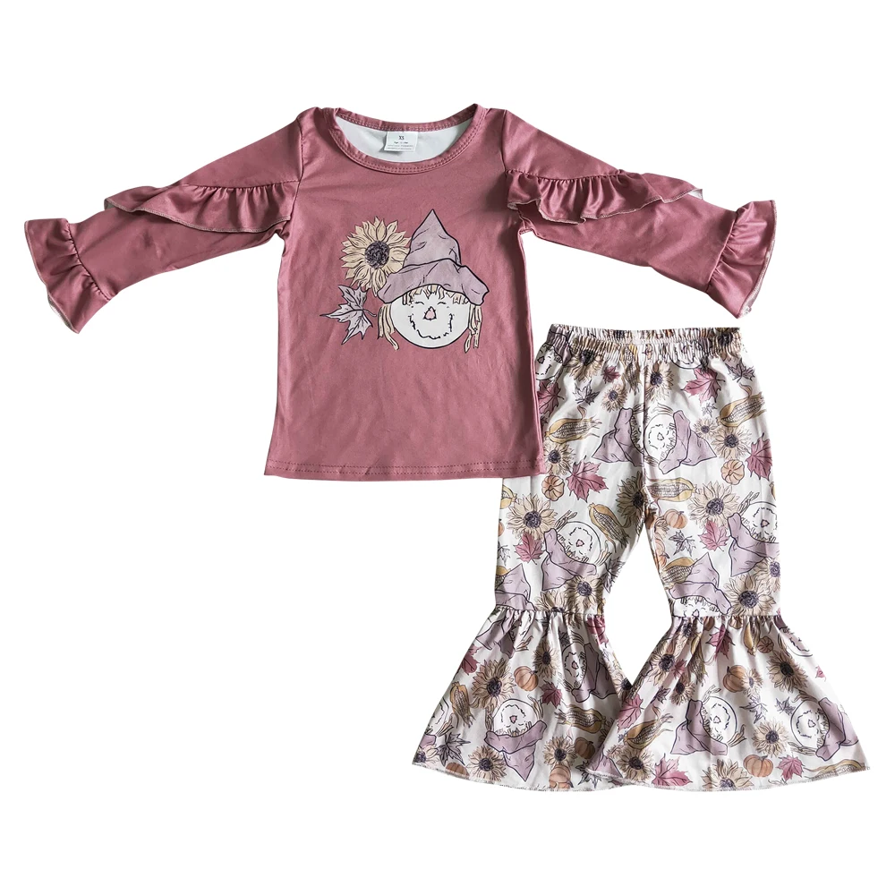 

Демисезонная эксклюзивная Одежда для девочек, топ-туника с коротким рукавом и цветочным принтом, ярко-розовые леггинсы, комплект из двух пр...