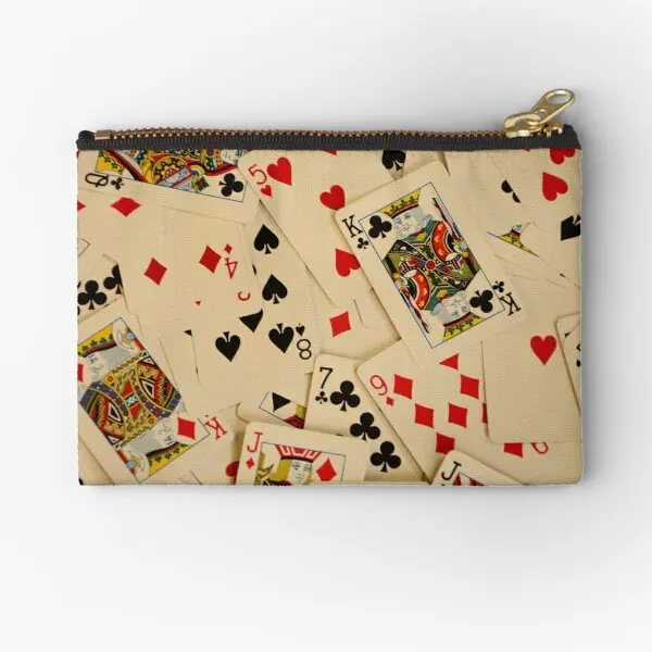 

Рассыпчатая упаковка карманов на молнии с игральными картами и сердцами для мужчин и женщин, карманная сумка для хранения маленьких ключей,...