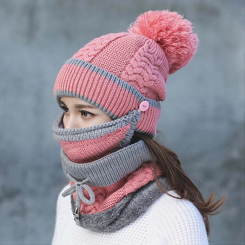 

Шапка-шарф женская трикотажная ветрозащитная, на осень/зиму