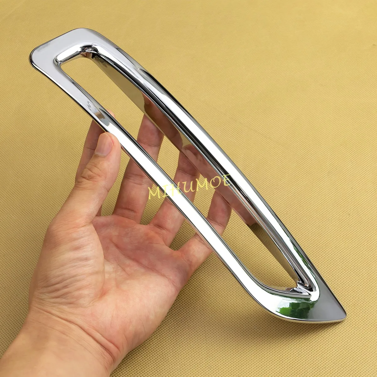 Глянцевый хромированный Передний + задний нижний бампер противотуманный фонарь