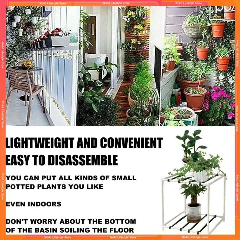 

Прочная подставка для растений, прочные уличные стеллажи для растений, домашний держатель для горшка, простая пластиковая подставка для растений в помещении