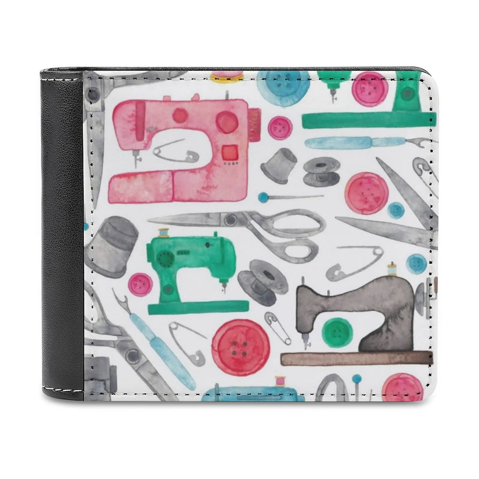 

Sewing Pattern Leather Wallet Men's Wallet Diy Personalized Purse Father'S Day Gift Sewing Sewing Machine Handmade Sew Quilting