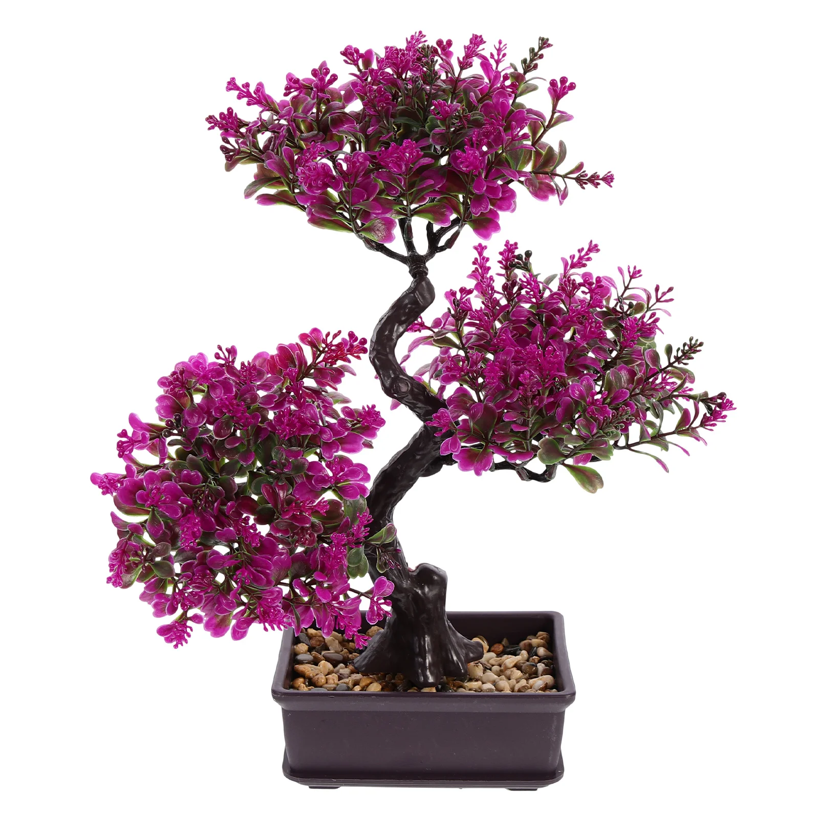 

Plastic Pot Artificial Potted Imitation Bonsai Ornaments Desktop Adornments Greenery Plants Office