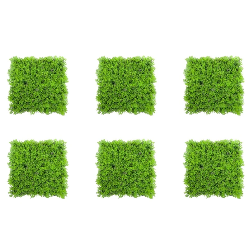 

6X Artificial Fake Water Aquatic Green Grass Plant Lawn Aquarium Landscape