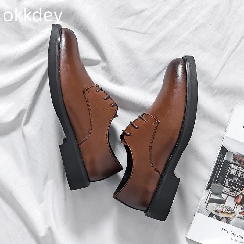 

Men's Leather Shoes Genuine Leather Elegant Designer Men's Fashion Trendy Loafer Outdoor Flats Formal Shoes New Spring Summer