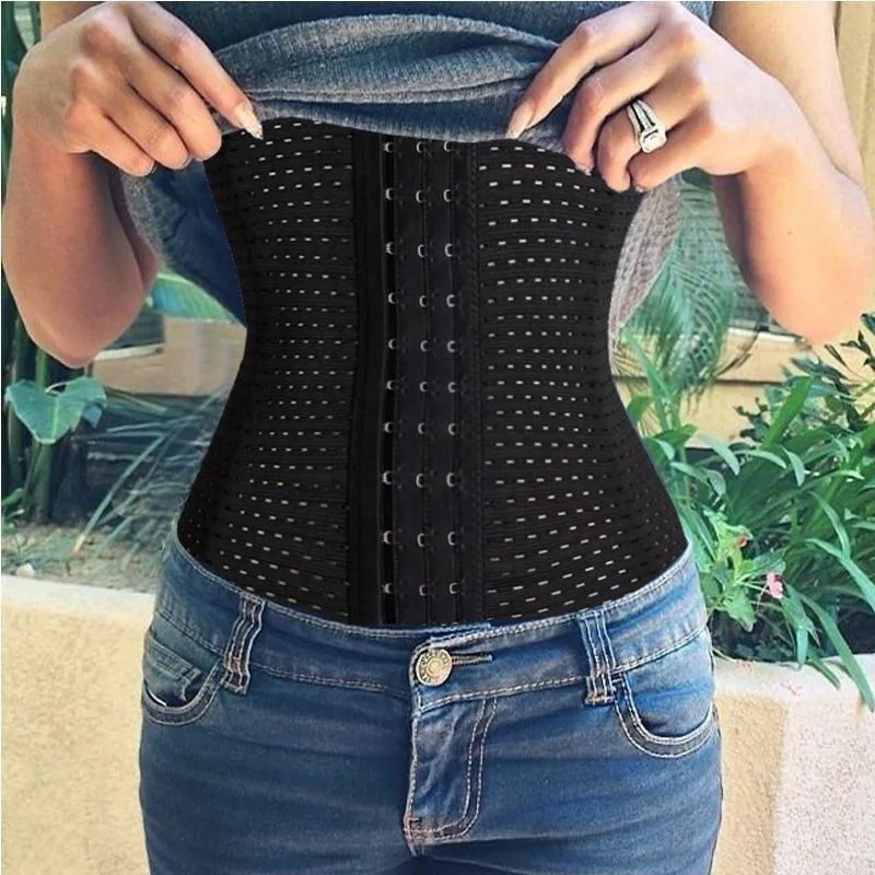 

Women Postpartum Band Waist Trainer Belt Corset Slimming Belly Body Shaper Cinta Modeladora Fitness Shapewear Sheath Steel Boned