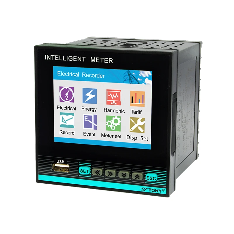 

Горячая Распродажа Smart Electrical SUB Digital счетчик электроэнергии постоянного тока Lcd Многофункциональный 3-фазный цифровой Электрический измерит...