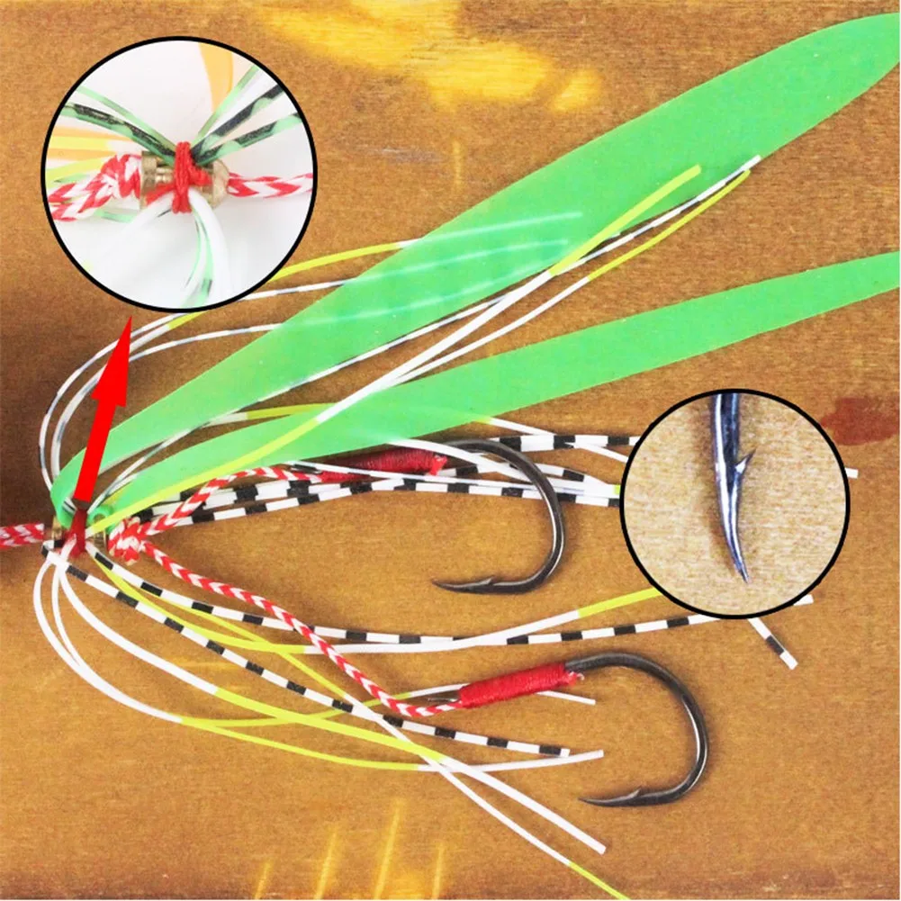 1pcs Glow Lumious Squid Head Lure w/ Rubber Skirt Dual Jig 3D Eyes Super Strong Barbed Hooks Iscas Pesca Tackle 80/100/120/150g | Спорт и