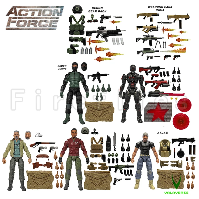 6 дюймов VALAVERSE фигурку Action Force Wave 5 Atlas Col.Siege Senshi Sidewinder аниме коллекция модель фильма