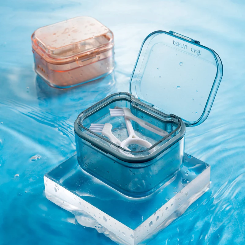 

Three Layers Of Large Capacity Orthodontic Retainer Braces Storage Box Waterproof Breath Soaking Privacy Protection