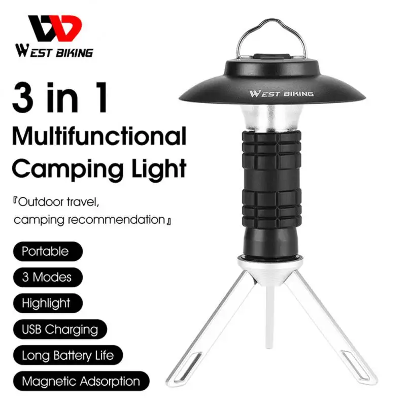 

Multi-function Camping Light Portable Outdoor Camping Lantern With Magnet Emergency Light Hanging Tent Light Powerful Work Lamp