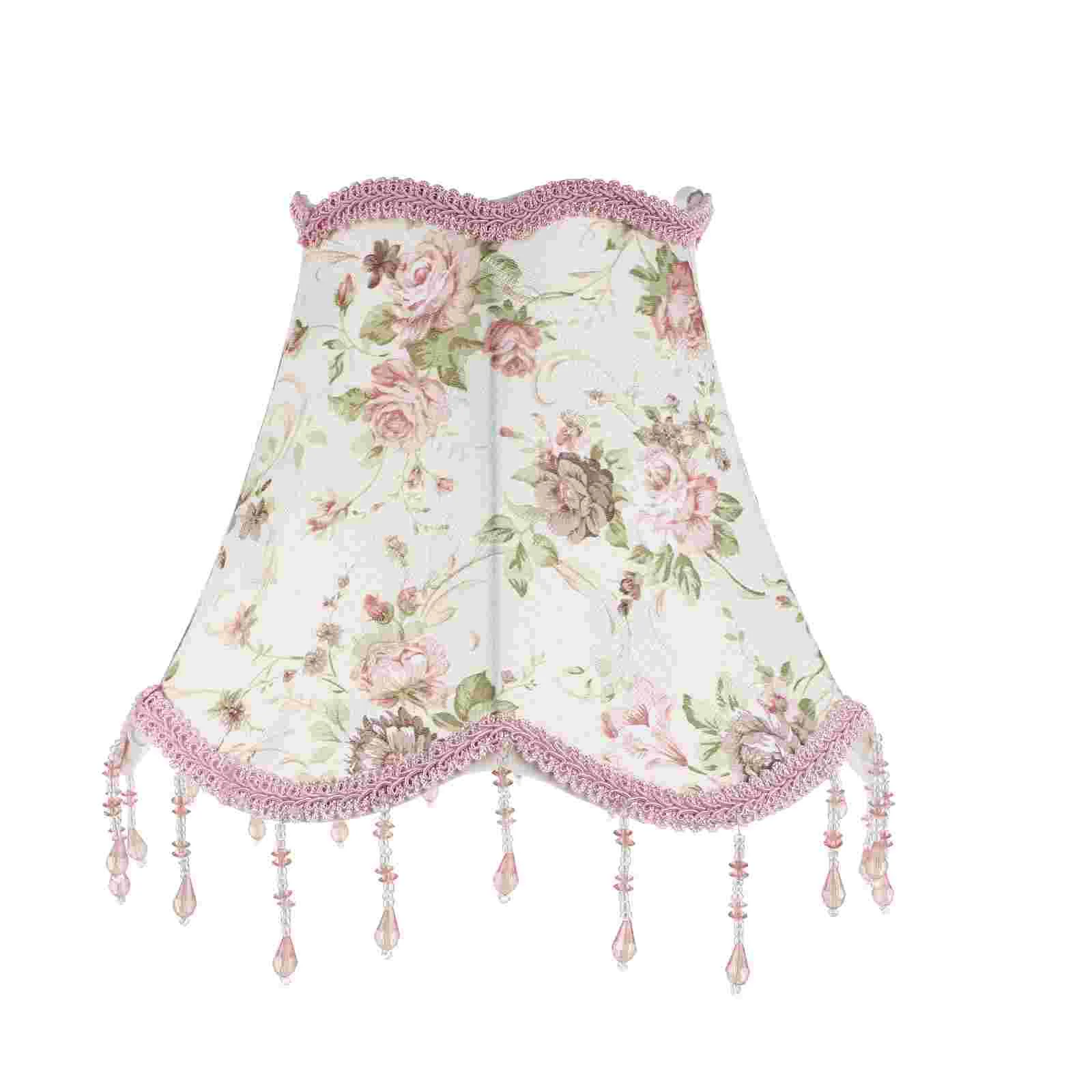 

Linen Lamp Shade Cover Tabletop Desktop Indoor Light Iron Barrel Shades Household
