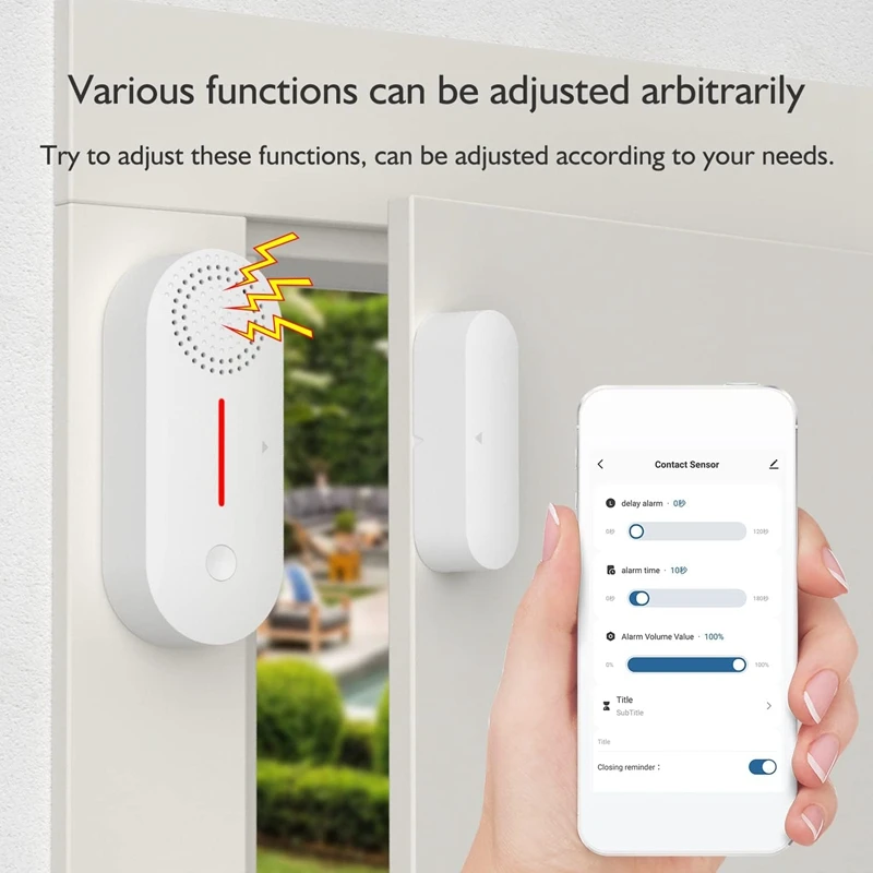 1 шт. беспроводная Магнитная сигнализация для дверей и окон