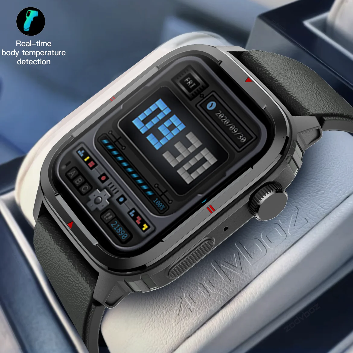 

2022 Sport Smart Watches Men Body Temperature Measurement Blood Oxygen Custom Dial Call Waterproof Smartwatch For Huawei Xiaomi