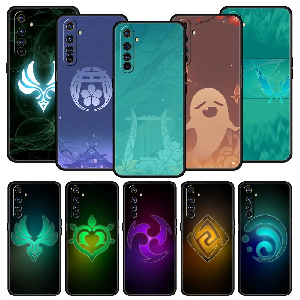 

Cover Case for Realme 6 6S 7 7i 8 8i 9 9i Pro C17 6Pro 7Pro 8Pro 9Speed 9ProPlus 5G Cell Fashion Thin Genshin Impact Game
