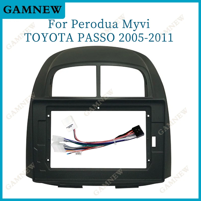 10,1 дюймовый автомобильный адаптер рамы для Toyota Passo Daihatsu Boon Sirion Subaru Justy Perodua Myvi Android радио приборная панель комплект