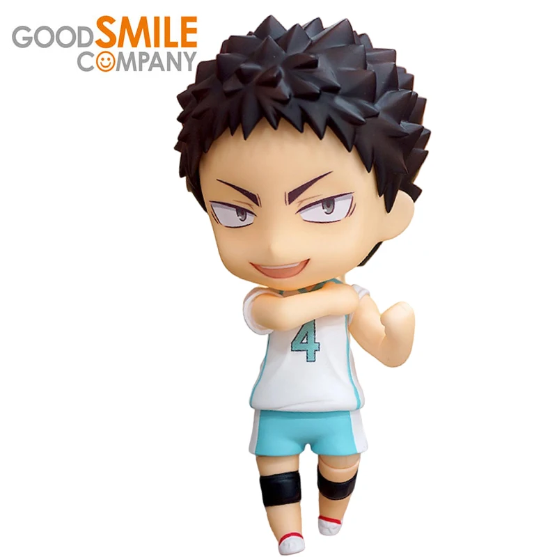 

10Cm Original Good Smile Gsc Nendoroid Haikyuu!! Iwaizumi Ver Kwaii Q Version Collectible Action Figure Model Toy Holiday Gift
