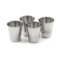 hot sale 4 piece campingtravel stainless steel wine glass wash drop resistant safety wine glass set