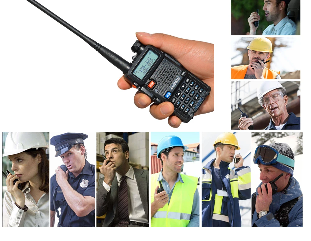2pcs real 8w baofeng uv 5r walkie talkie uv5r powerful amateur ham cb radio station uv 5r dual band transceiver10km communicator free global shipping