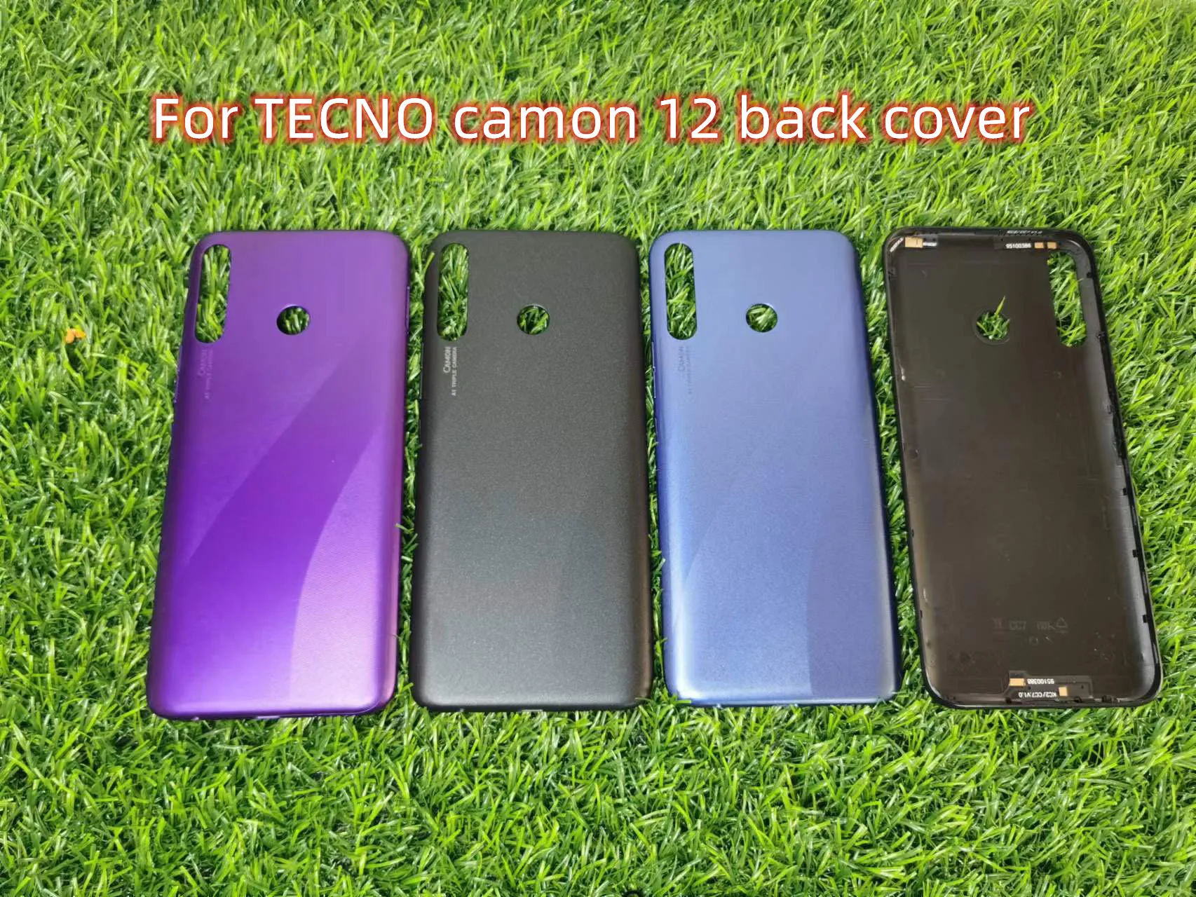 

10pcs for Tecno Camon 12 Rear Glass Cover Battery Cover Rear Door Housing Shell Replacement