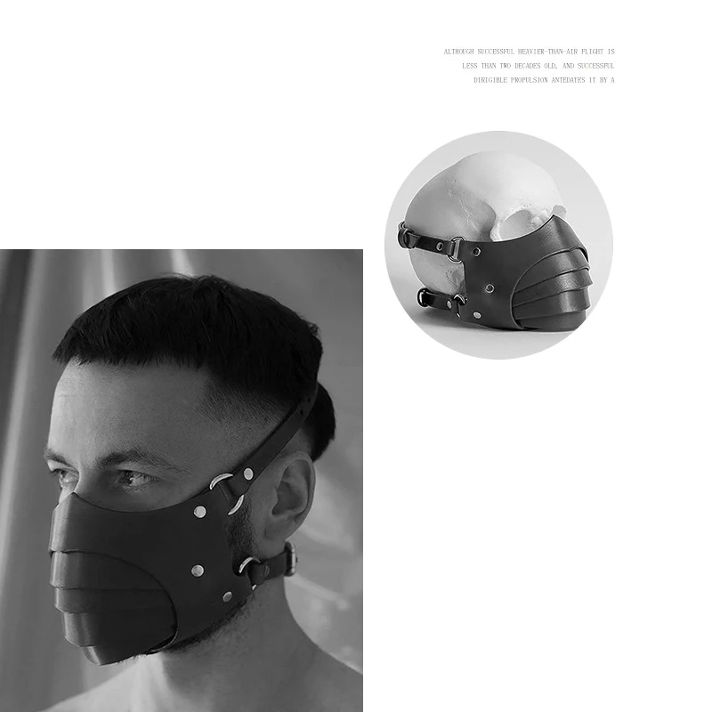 Маска из искусственной кожи аниме косплей Маскарадная маска костюм на Хэллоуин