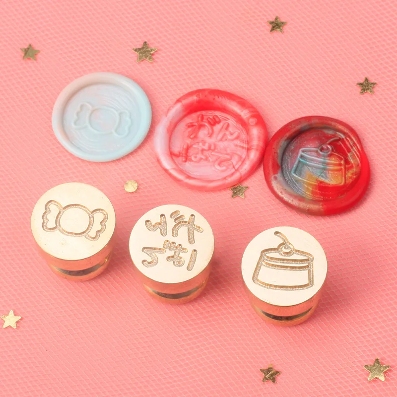 

1,5 см маленькая печать с милым рисунком огненная краска Глава головы мультяшный конверт уплотнительная печать штамп