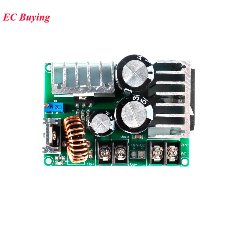 Фото XL4016 DC-DC 6A 80W 3V 3.3V 5V 12V 24V AC-DC понижающий преобразователь Регулируемый модуль питания Регулируемая плата низкого напряжения №4