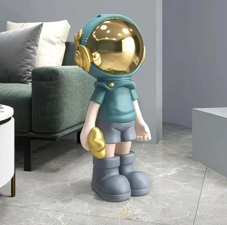 Европейский роскошный большой пол астронавт из смолы украшение для дома