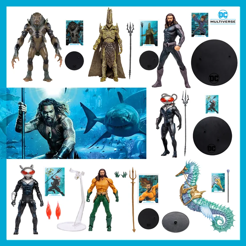 

10-Inch Original McFarlane Toys Aquaman And The Lost Kingdom Black Manta Action Figure Model Statues Collection Kids Gifts Toy