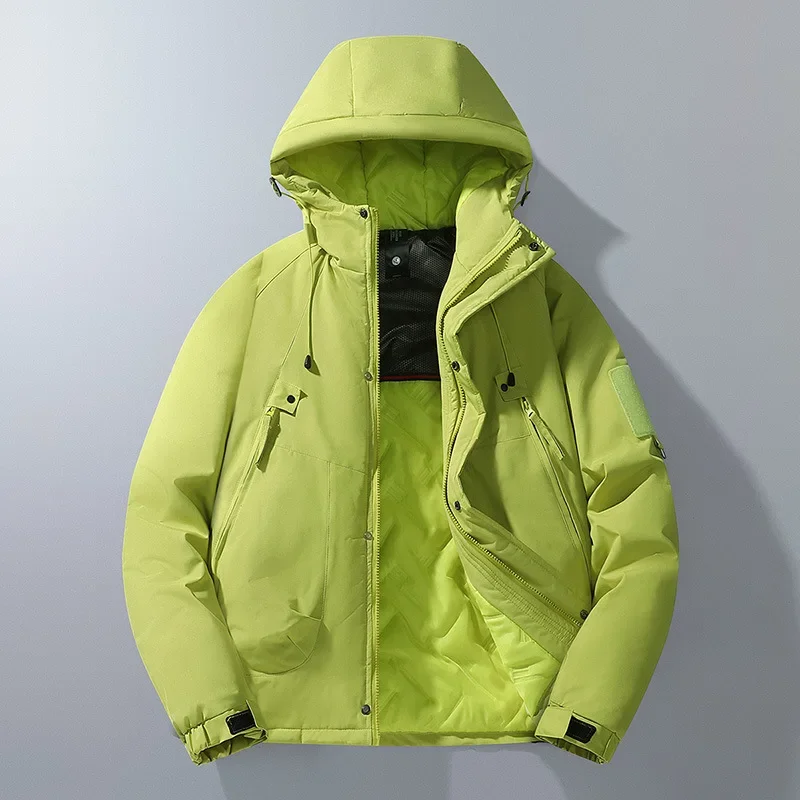 J90 Модернизированное мужское хлопковое пальто на флисовой подкладке утолщенная