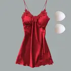 2021 Сексуальная женская домашняя Ночная рубашка на бретельках, Женская кружевная Пижама, платье без рукавов, шелковая Женская пижама, сексуальная ночная рубашка