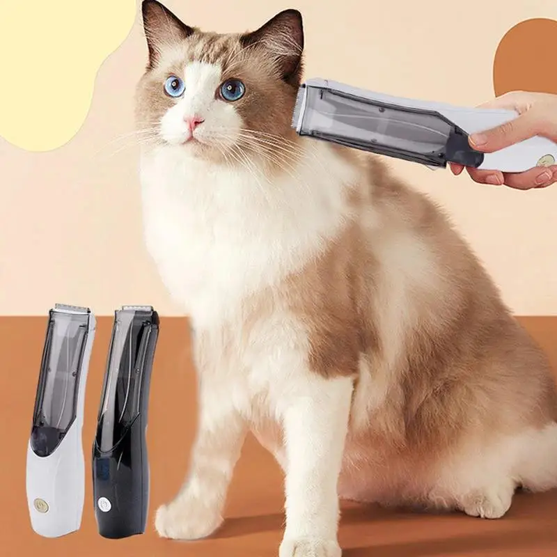 

1500mAh Vacuum Pet Hair Clipper Electric Pet Hair Trimmer Kit Cat Grooming Haircut Cutter Cutting Machine Clipper For Animals
