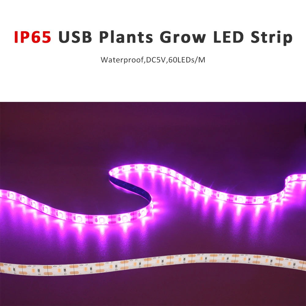 

Светодиодная лента для растений MJJC 5В 2835 1-5 метров