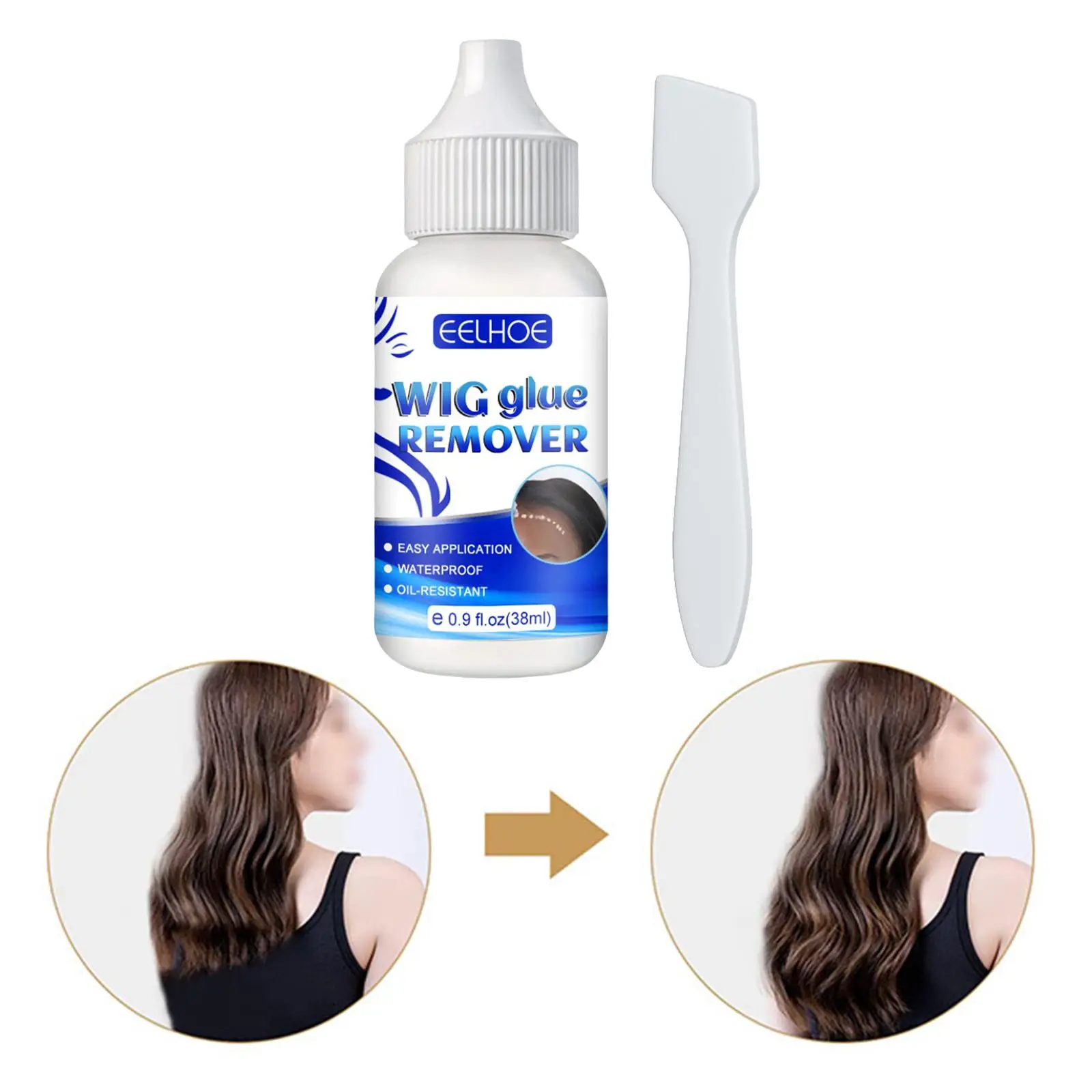 

Wig Glue Remover for Wig Glue Hair Replacement Wig Caps Hair Extensions Fixation 30ml